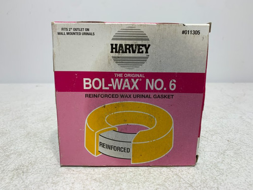 Harvey 011305 Urinal Wax Gasket Reinforced Fits 2" Outlet