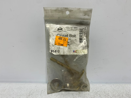 Hodes 61-613 Closet Bolt Kit 1/4" x 2-1/4"
