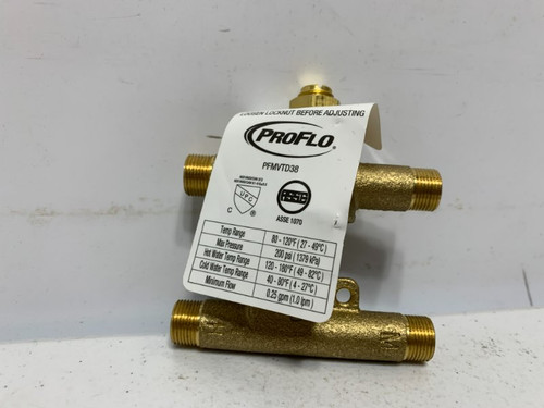 Proflo PFMVTD38 Mixing Valve 3/8" Brass 200 PSI ASSE 1070