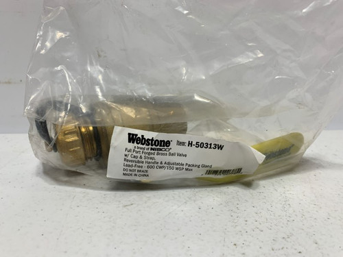 Nibco H-50313W Ball Valve 3/4" Brass 600 PSI