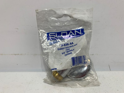 Sloan 3308788 Sweat Solder Kit 3/4" Chrome Plated