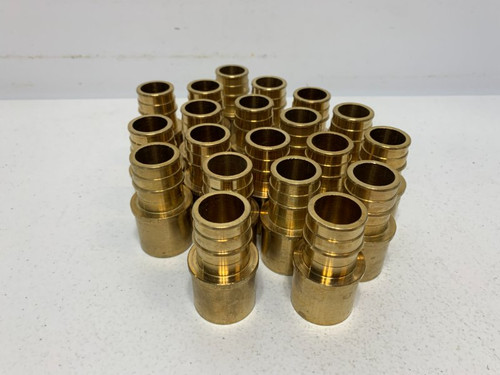 Rehau 1 Brass PEX Barb Adapter 1" (lot of 21)