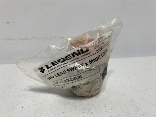 Legend Valve 302-308LNL Union 1" No Lead Sweat x MNPT