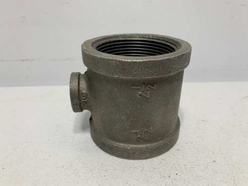Unbranded 2-1/2" x 2-1/2" x 3/4" Tee Malleable Iron 150 lb (lot of 2)