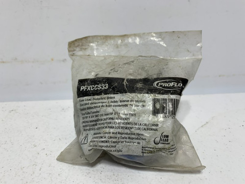 Proflo PFXCCS33 Dielectric Union 3/4" FIP x 3/4" SWT