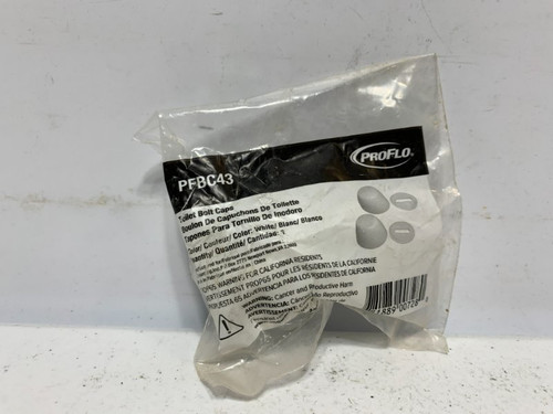Proflo PFBC43 Closet Bolt Cap White Plastic