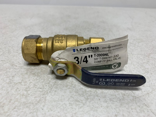 Legend T-2009NL Ball Valve 3/4" No Lead Full Port Brass