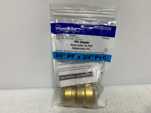 Jones Stephens C77412LF 3/4" PVC Adapter Coupling