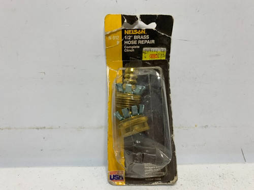 Nelson N-912 B 1/2" Brass Hose Repair Coupling