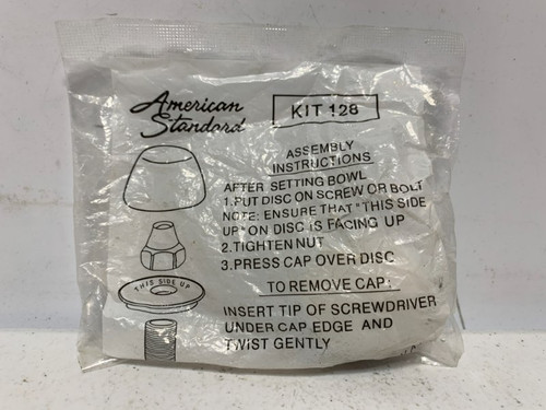American Standard 730027-100 Toilet Bolt Cover Kit White