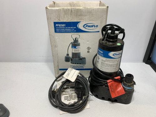 ProFlo PF92501 Sump Pump 1/2 HP 120V Cast Iron Tethered Float