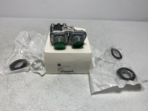 Allen Bradley 800T-FA11AF Double Push Button 30mm 1NO 1NC