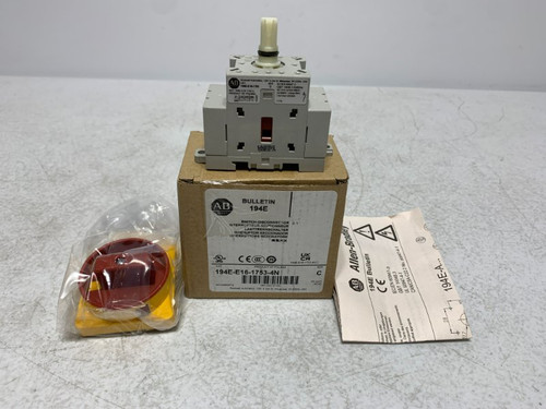 Allen Bradley 194E-E16-1753-4N Load Switch 16A 3-Pole
