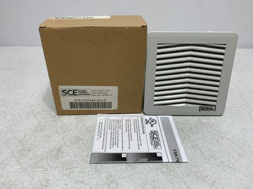 Saginaw Control & Engineering SCE-N12FA44-24VLG Filter Fan 24VDC 6x6"