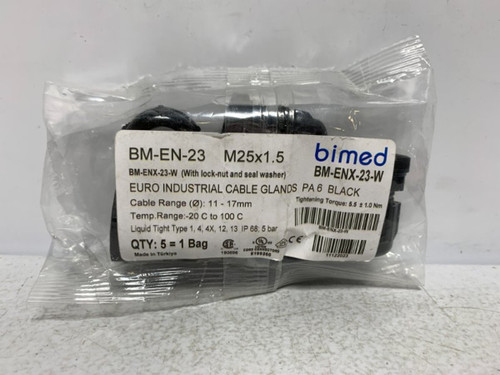 Bimed BM-ENX-23-W Cable Gland M25x1.5 11-17mm IP68 (lot of 5)