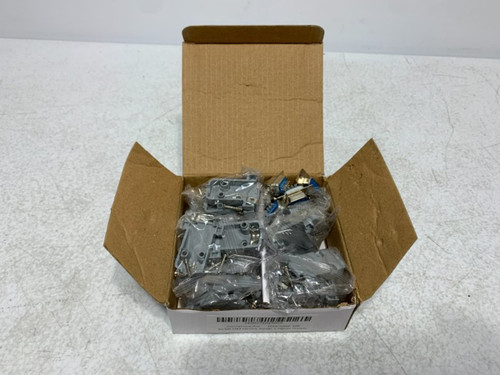 Connectors Pro 1015-H09F-10S DB9 Female Solder + Plastic Hoods 10-Set (lot of 10)