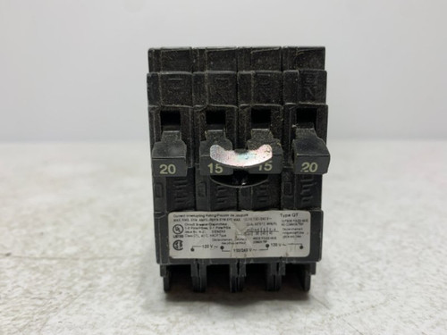 Siemens Q22015CT Circuit Breaker 20/15A 120/240V 4-Pole QT