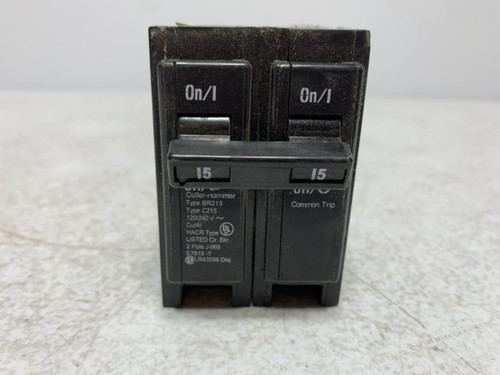Eaton BR215 Circuit Breaker 15A 120/240V 2-Pole