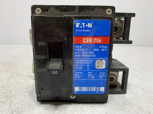 Eaton CSR2150N Circuit Breaker 150A 120/240V 2-Pole