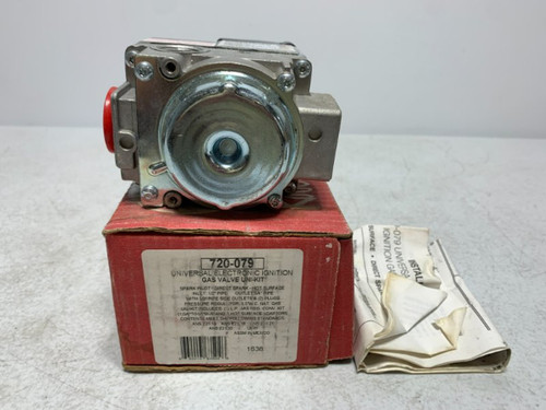Robertshaw 720-079 Gas Valve 1/2" Inlet 3/4" Outlet 24VAC 150000 BTU/hr