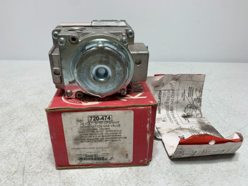 Robertshaw 720-474 Gas Valve 24V 1/2" Step-Opening