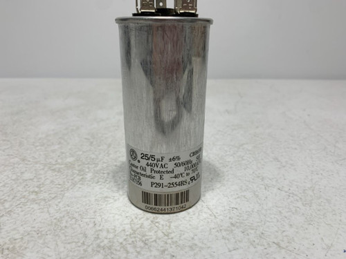 Carrier P291-2554RS Dual Run Capacitor 25/5uF 440VAC Round