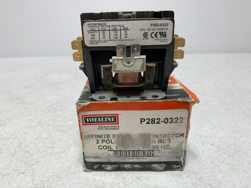 Totaline P282-0322 Contactor 2-Pole 30A 120V Coil