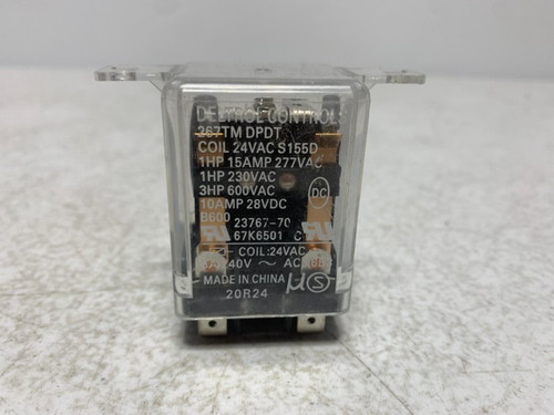 Deltrol Controls 267TM DPDT Relay 24VAC 15A 277VAC