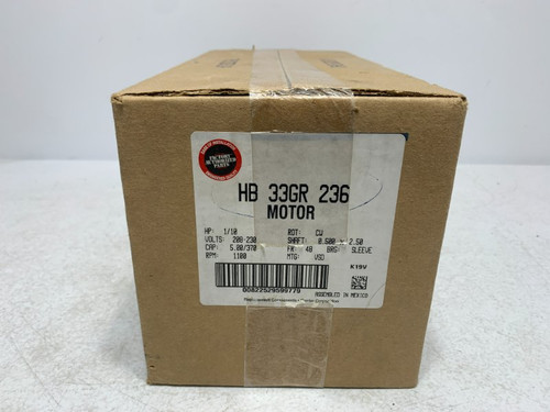 Carrier HB33GR236 Motor 1/10HP 208-230V 1100RPM