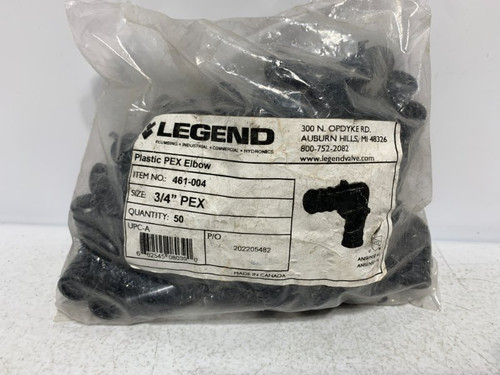 Legend 461-004 3/4" PEX Elbow 100 PSI 90 deg (lot of 50)
