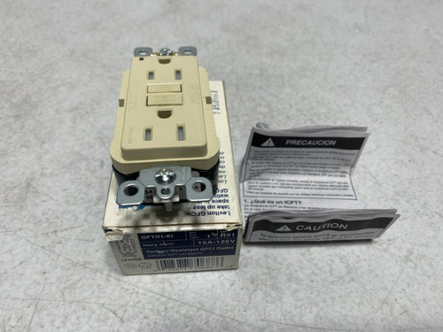 Leviton GFTR1-KI GFCI Outlet 15A 125V Ivory
