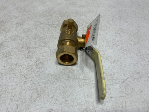 Jomar 102-654G 3/4" Ball Valve 600 WOG Compression Drain SS Trim
