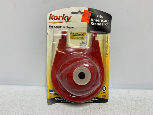 Korky 3040 Toilet Flapper 3" Fits American Standard Cadet
