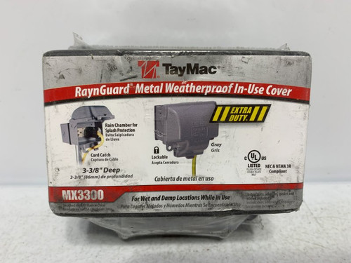Taymac MX3300 Weatherproof In-Use Cover 1-Gang 3-3/8" Deep