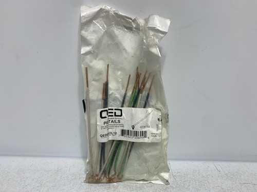 QED QED8SOL12 Pigtails 8" 12AWG Solid Wire (lot of 13)
