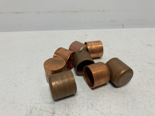 Unbranded 3/4" Copper Cap Fitting (lot of 8)