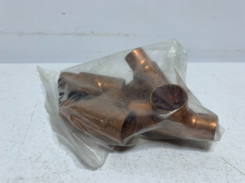 Unbranded 3/4" x 1/2" x 3/4" Copper Tee Fitting (lot of 4)