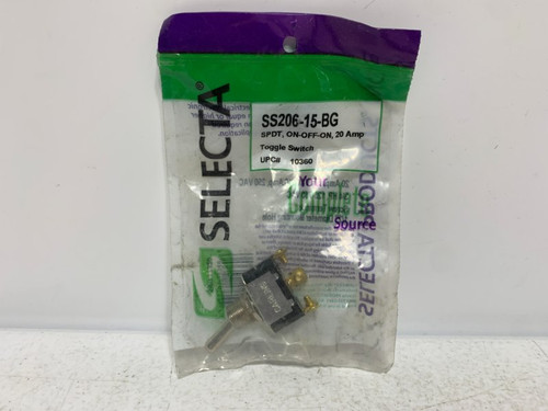 Selecta SS206-15-BG Toggle Switch SPDT 20A 125/250V ON-OFF-ON