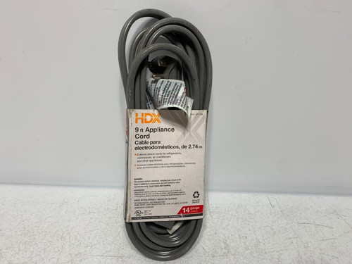 HDX 277 738 Appliance Cord 9' 14/3 15A