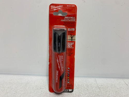 Milwaukee 48-22-3260 INKZALL Extra Large Chisel Tip Marker Black