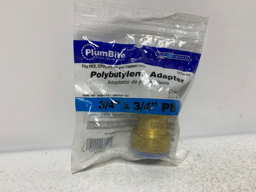 Jones Stephens C77411LF 3/4" x 3/4" Polybutylene Adapter