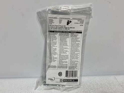 Square D DRK-30 Fuse Rejection Kit 30A Class R