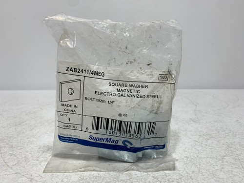 Thomas & Betts ZAB2411/4MEG Square Washer 1/4" Electro-Galvanized Steel (lot of 5)