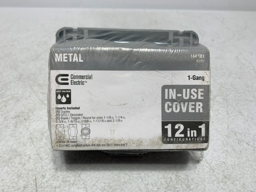 Commercial Electric 144181 In-Use Cover 1-Gang Gray