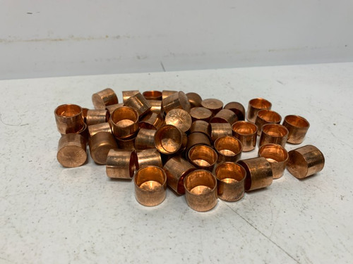 Nibco 1/2" Copper Cap Fitting (lot of 48)