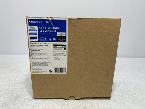 Cree Lighting CDR6-ALS-9ACK-10V5-WH-UNV LED Downlight 6" 120-277V