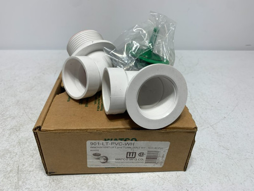 Watco 901-LT-PVC-WH Lift & Turn Bath Waste 1.5" SCH 40 PVC White