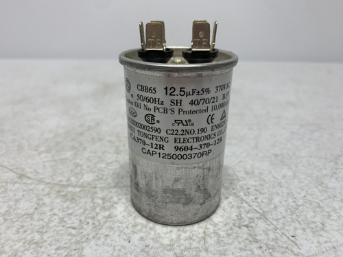 Carrier CAP125000370RP Run Capacitor 12.5uF 370V Round