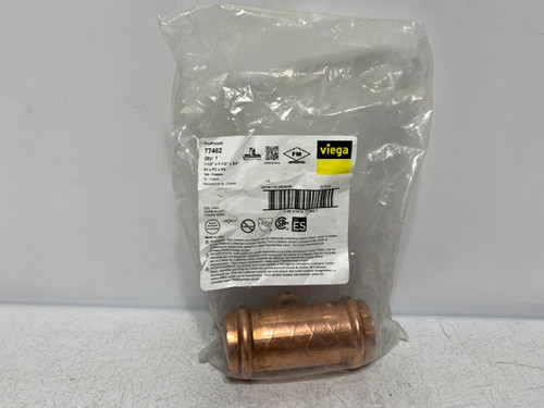 Viega 77462 ProPress Copper Tee 1-1/2" x 1-1/2" x 3/4"