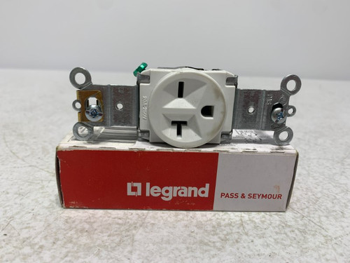 Legrand 5871-W Single Receptacle 20A 250V White